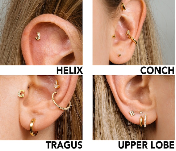 Tragus Piercing Gold Tragus Earring Cartilage Hoop Helix -  Norway