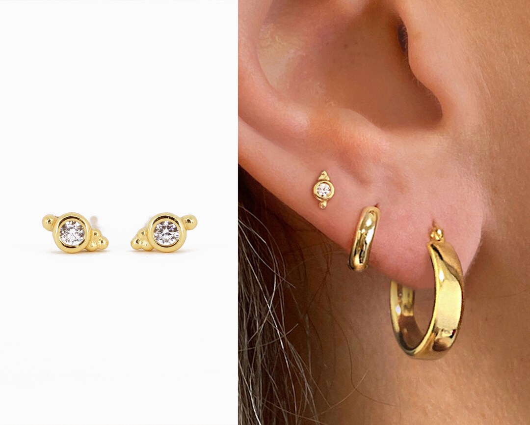 Small dainty stud earrings Clearance