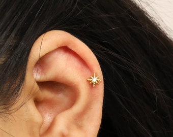 Orecchini Tiny Star Stud 20G/18G/16G • Orecchini delicati CZ • orecchini stella • orecchini minuscoli • orecchini • orecchini minimalisti • regalo per la festa della mamma