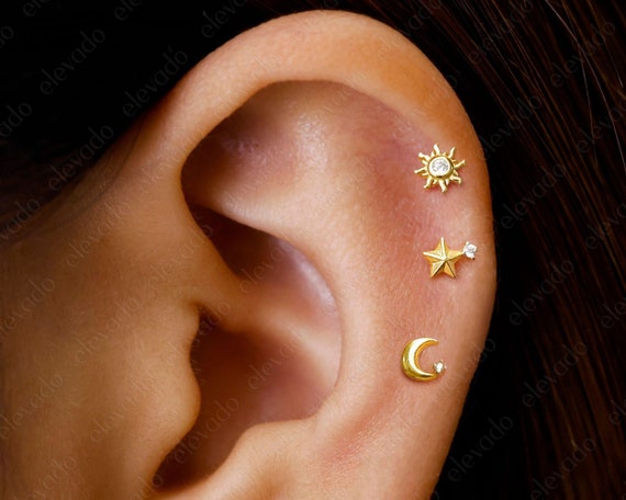 STARJEWELEYK10ピアスMOON&SUNPIERCEDEARRINGS STARJEWELEYK10ピアスMOON&SUNPIERCEDEARRINGS