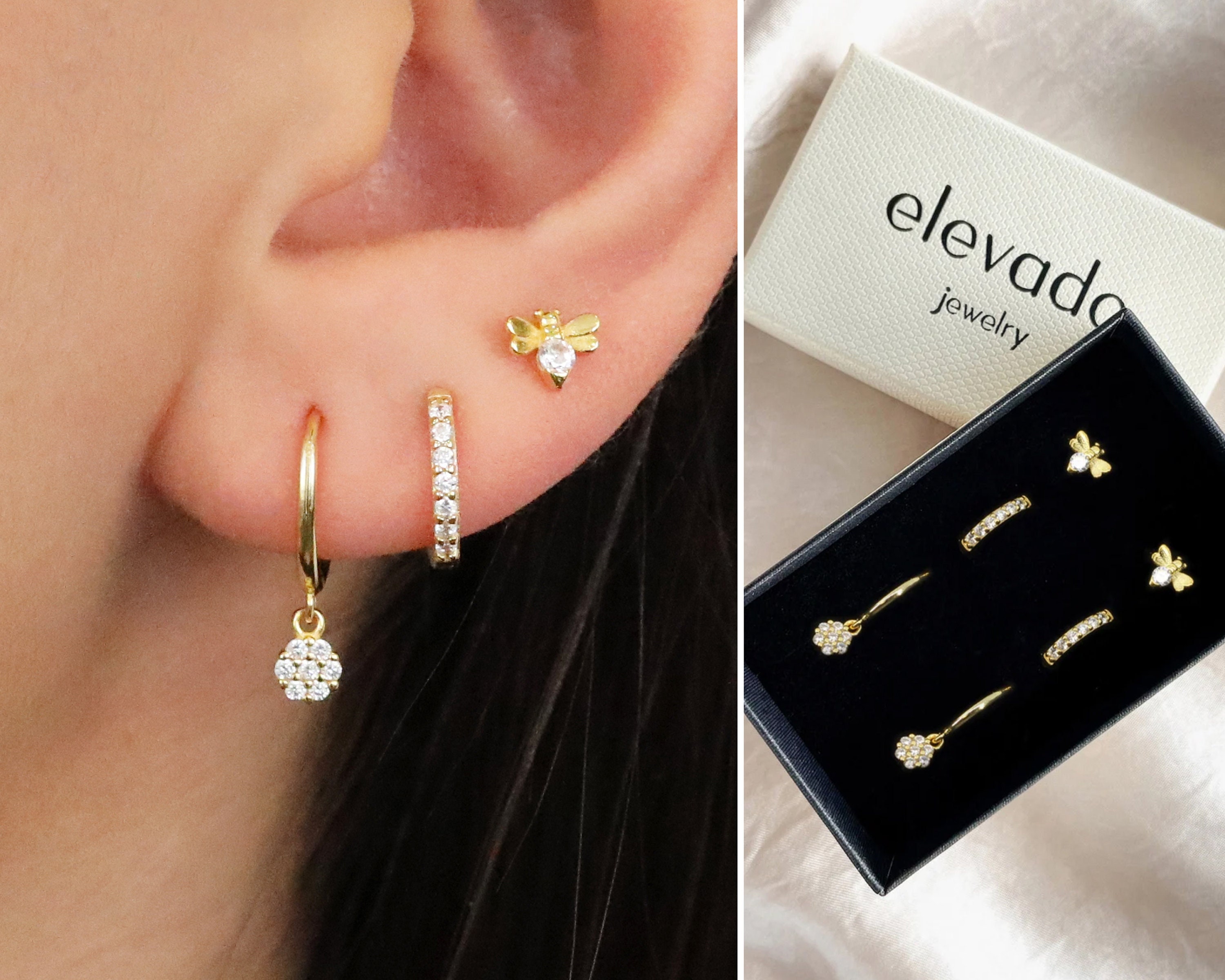 QOMJUFA 6 Paires Boucles D'Oreilles Noël – Goutte Pendantes Thème Flocon Bonhomme De Neige – Bijou Cadeau Femme Enfant