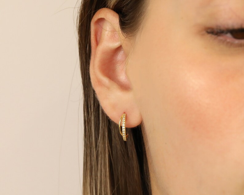 Hoop Stud Earrings Hook Stud Earrings Hook Hoop Earrings Etsy