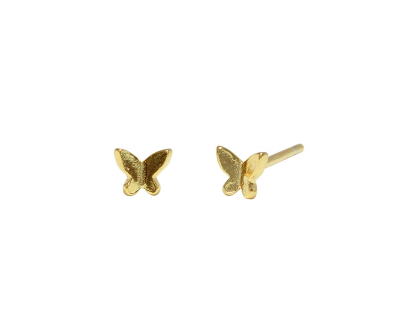 Tiny Butterfly Earrings butterfly stud earrings dainty | Etsy
