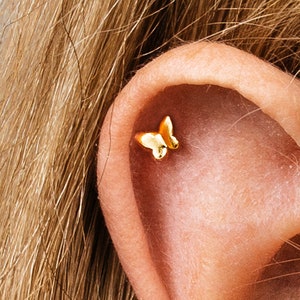 Tiny Butterfly Earrings • butterfly stud earrings • dainty earrings • minimalist earrings • tiny stud earrings • gold stud earrings • silver