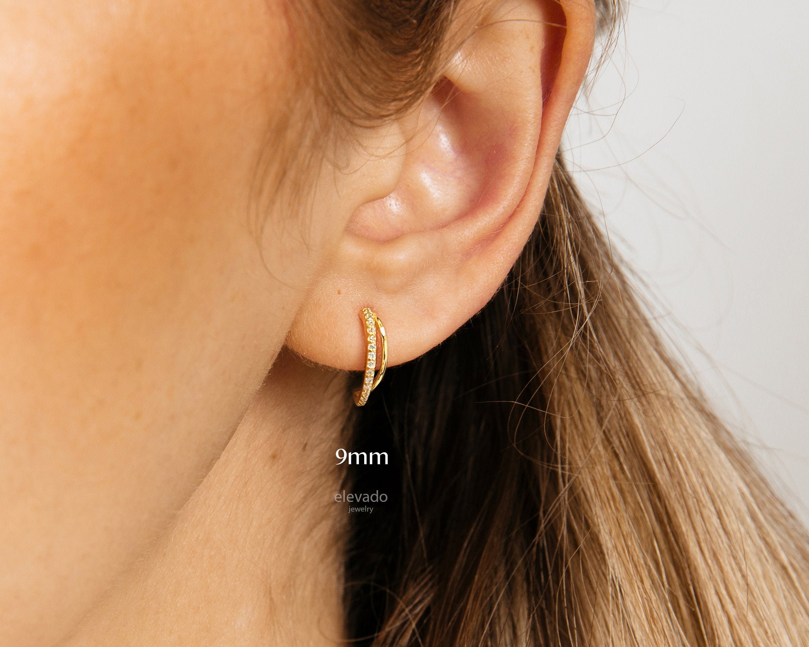 Hoop Stud Earrings hook stud earrings hook hoop earrings Etsy