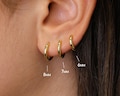 Thick Solid Huggie Hoop Earrings • rounded hoop earrings • cartilage hoop • gold conch hoop • helix hoop • huggie earrings • tragus hoop