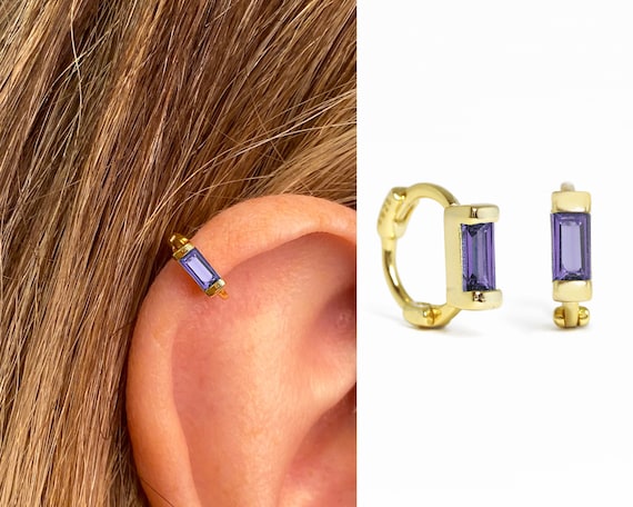 Amethyst helix earring deals