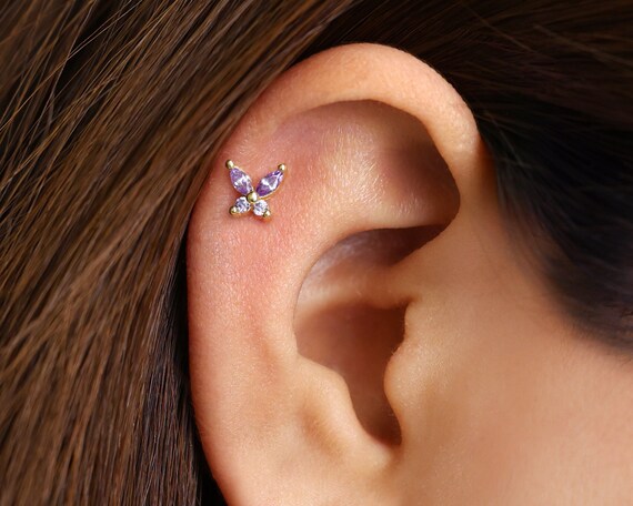 Threaded cartilage earring sale