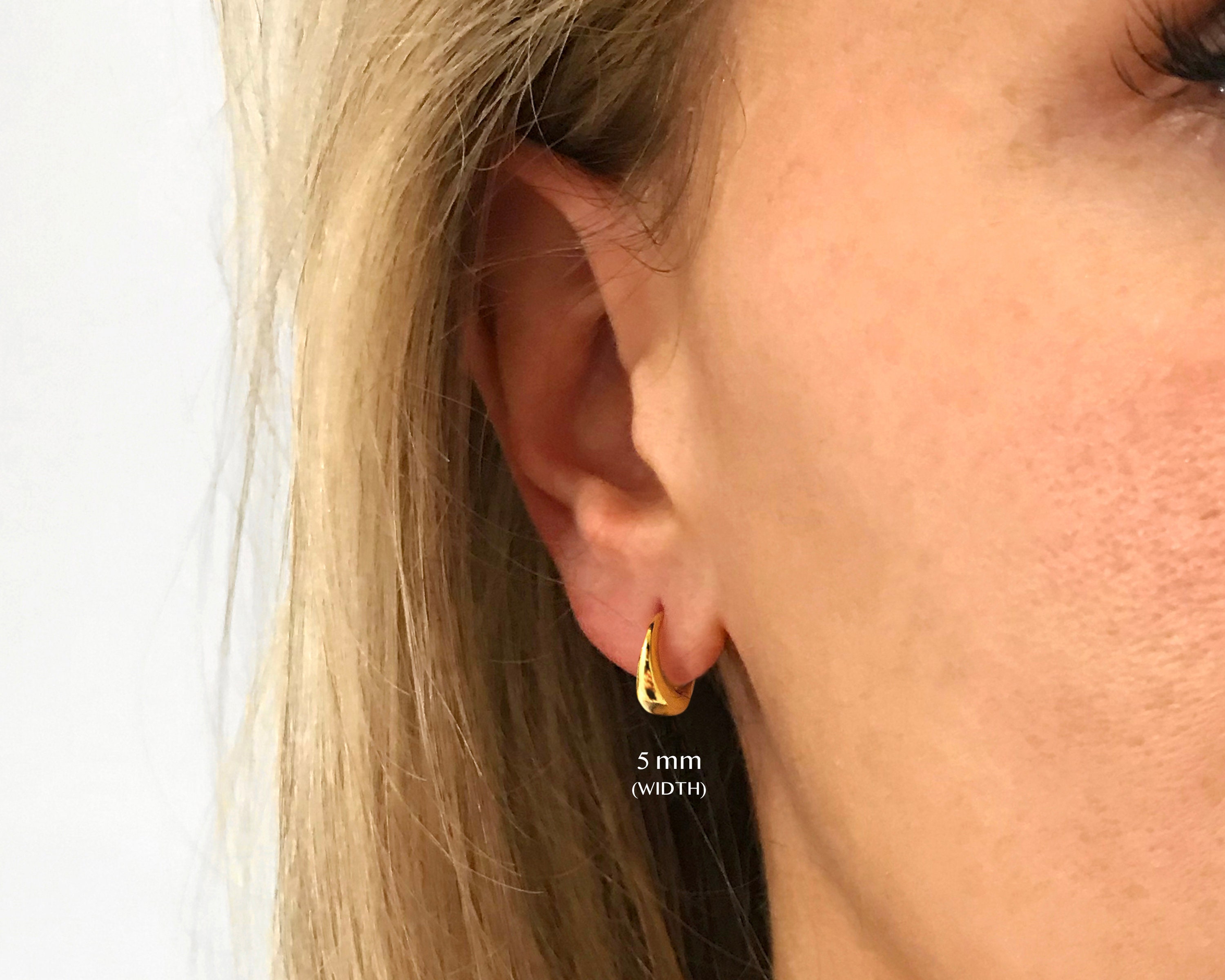 Tapered cheap hoop earrings