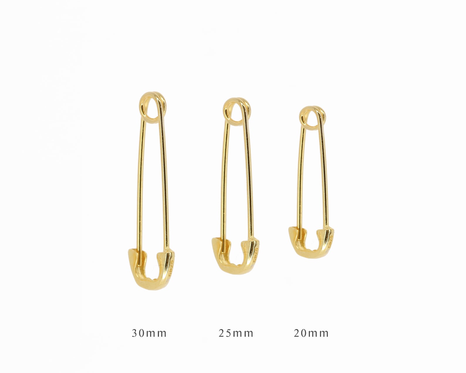 Safety Pin Earrings Statement Earrings Gold Safety Pin Etsy