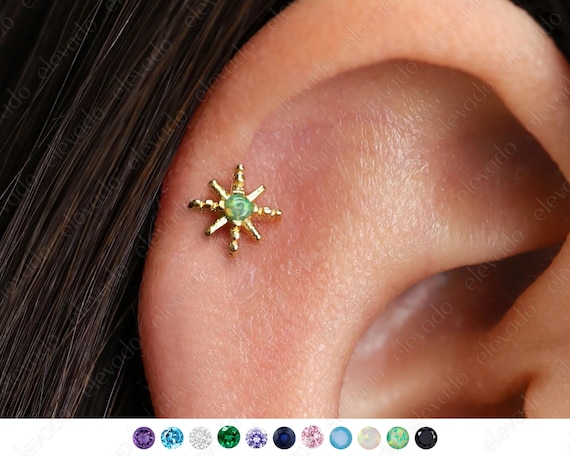 18PCS Hypoallergenic Nose & Ear Studs - 16G/18G, Surgical Steel, Internal Thread Flat Back