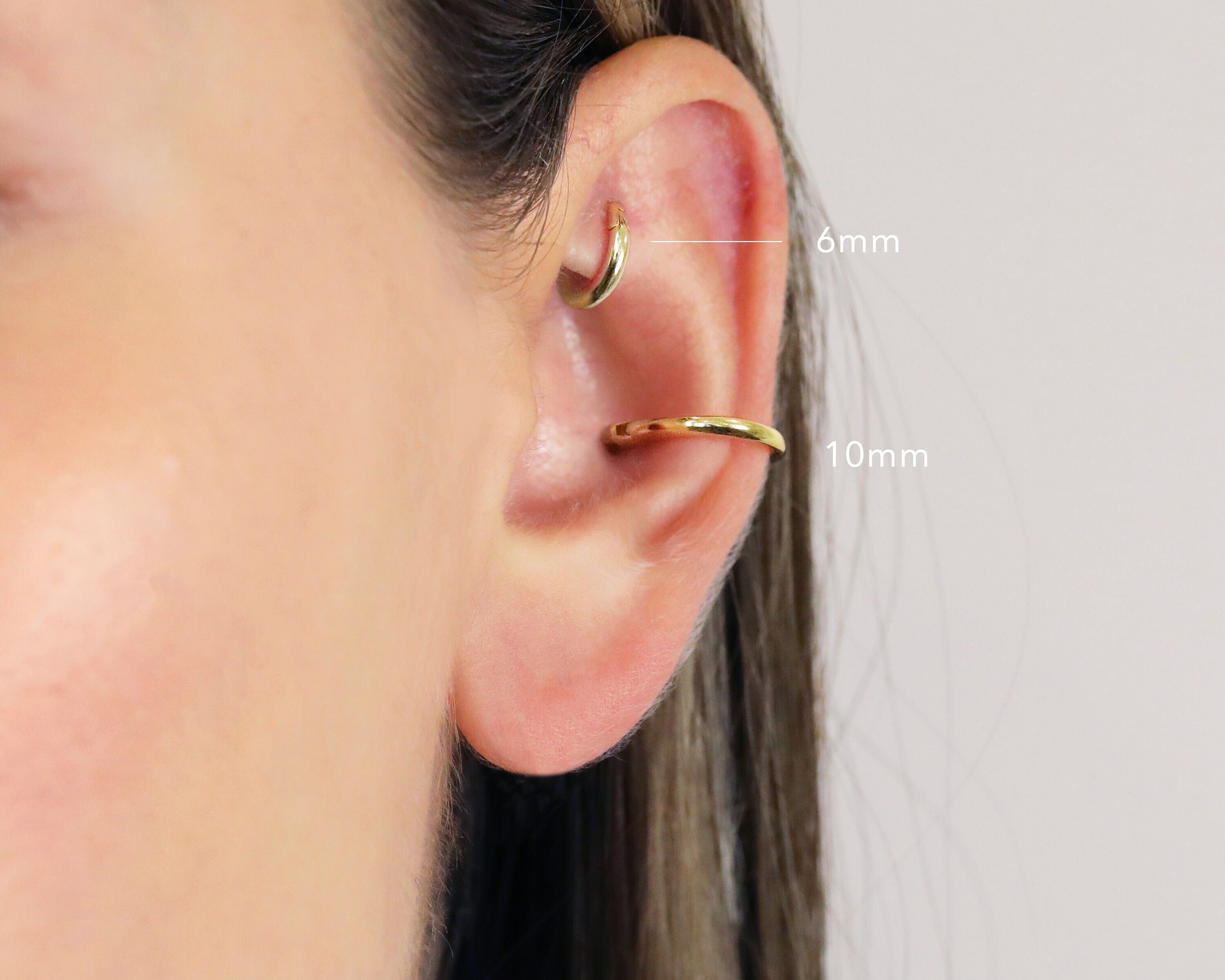 Solid Clicker Hoops • Hinged Clicker Hoop • Daith Hoop • Septum