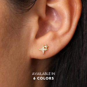 Star Stud Earrings • CZ dainty earrings • star earrings • tiny stud earrings • small stud earrings • minimalist earrings