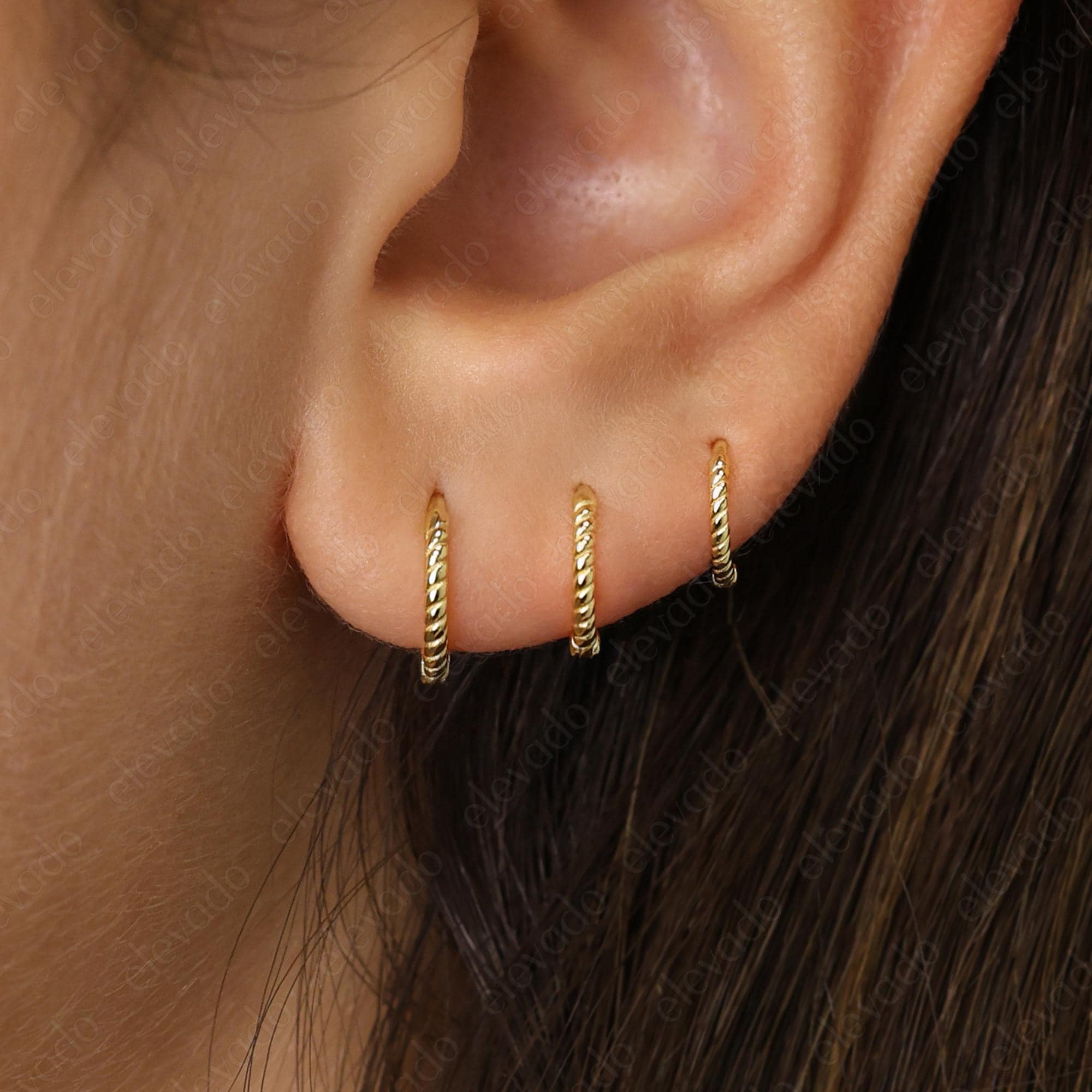Silver Twist Earring - Etsy