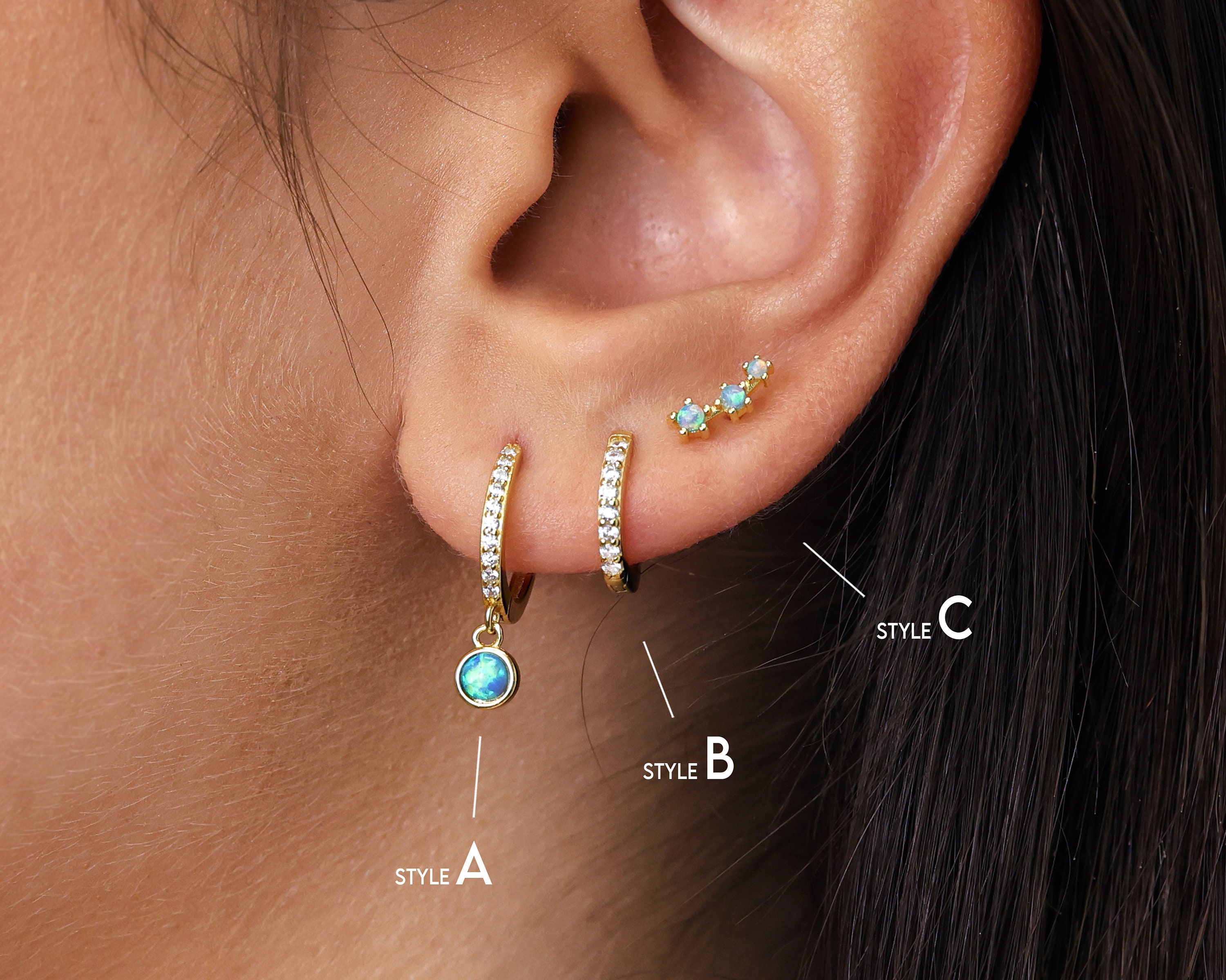 Olimpia, Orecchini Rotondi Stile Greco In Vetro E Argento – Blueside Design Shop - Foto 9