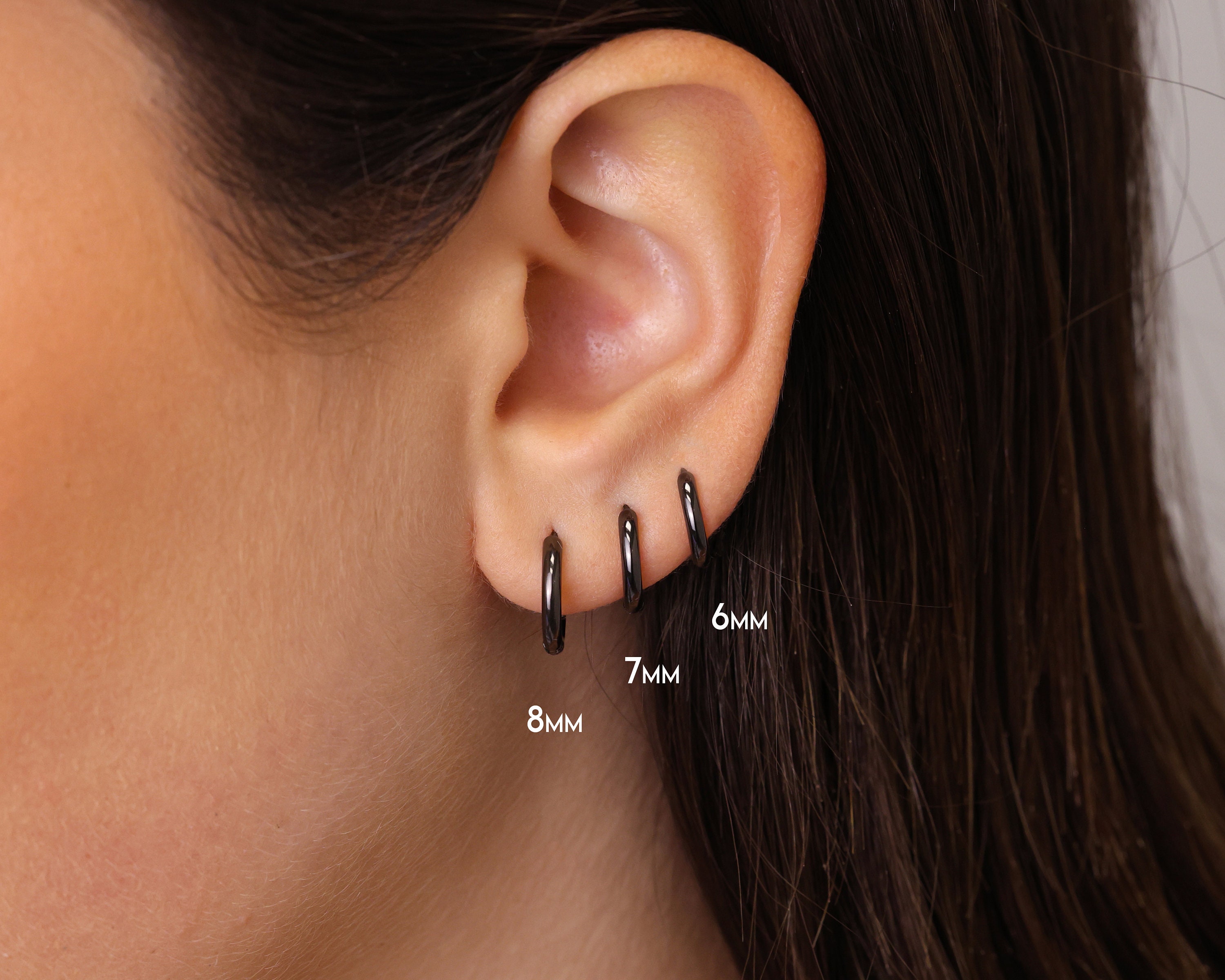 Reffeer Orecchini A Cerchio Fiore In Argento 925 Per Donna, Huggie Minimal Da 14mm, Ipoallergenici Con Panno Lucidante, Regalo In Confezione