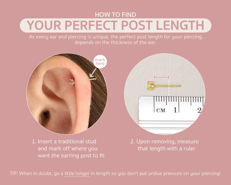 20G/18G/16G Tiny Climber Flat Back Labret Stud Earring tragus stud gold conch earrings cartilage helix stud flat back labret stud image 9