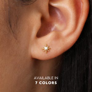 Tiny Star Stud Earrings • CZ dainty earrings • star earrings • tiny stud earrings • small stud earrings • minimalist earrings
