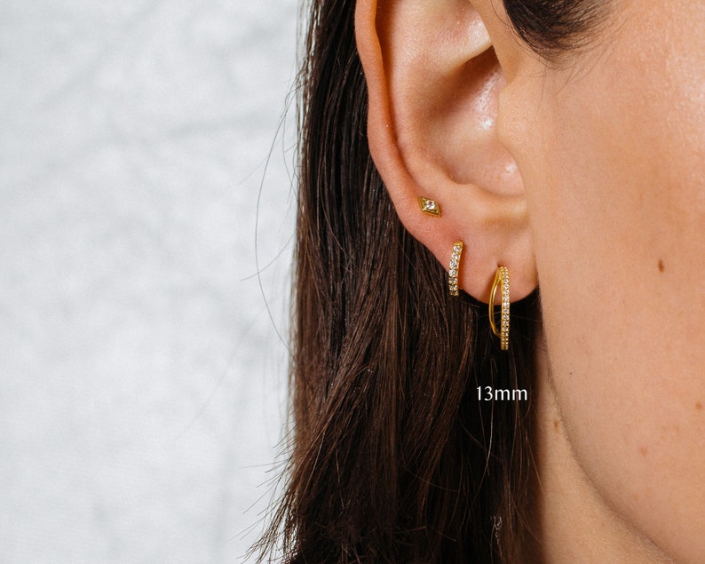 Hoop Stud Earrings Hook Stud Earrings Hook Hoop Earrings Etsy