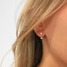 Front Back Earrings • ear jacket • dainty ear jacket • gold earrings • ear jacket earrings - minimal earring • cz ear jacket • ear jacket 