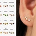 Tiny Climber Stud Earrings • CZ dainty earrings • gold studs • small stud earrings • minimalist earrings • silver stud earrings