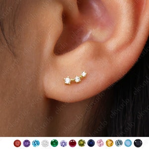 Tiny Climber Stud Earrings • tiny stud earrings • minimalist earrings • elevado • gift for her • minimalist • mothers day gift
