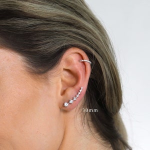 Ear Climbers ear climber ear crawler minimalist earrings silver jewelry rose gold earrings ear jacket ear cuff image 7