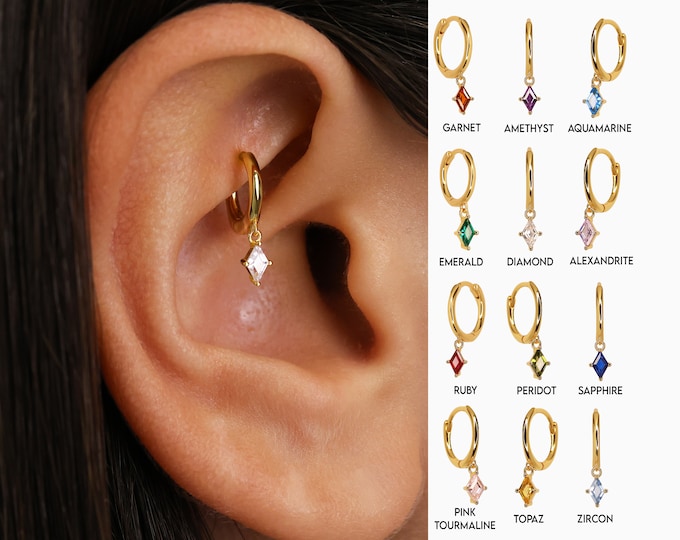 16g Butterfly Rook Earring Barbell/ 8mm Rook Jewelry/ Rook Piercing Bar/ Gold Rook Jewelry