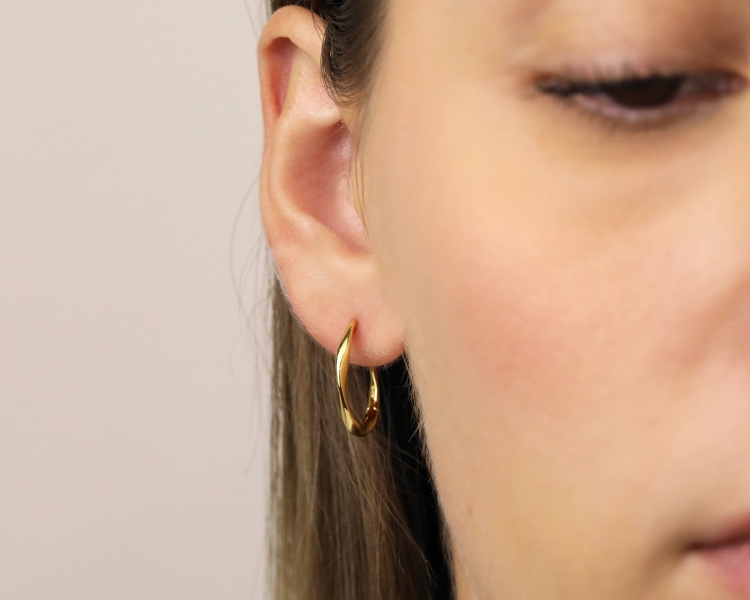 Twisted Pearl Hoop Statement Earrings