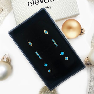 Turquoise Earring Gift Set • turquoise jewelry • christmas gift ready • gift for her • gift for mom • stocking stuffer • christmas jewelry