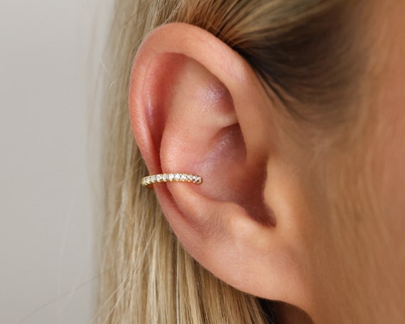 Stainless Steel Ear Cuff Hoop Earring Non Piercing Earring - Temu