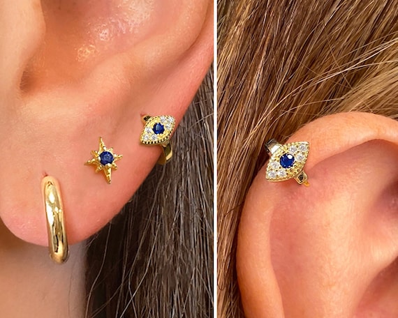 Evel Eye Round Earrings Evel Eye Round Earrings