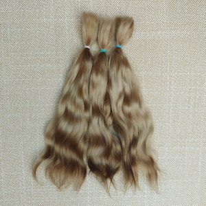 Premium mohair hair for doll , 9&quot;( 23-24sm)  blond #17 Angora mohair for doll reborn mohair locks for doll Waldorf BJD Blythe