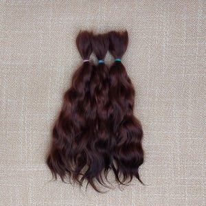 Premium mohair hair for doll , 8,5&quot;( 21-22sm) chocolate caramel  #4 Angora mohair for doll reborn mohair locks for doll Waldorf BJD Blythe