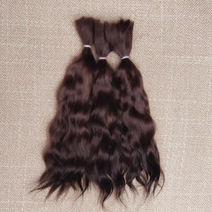 Premium mohair hair for doll , 8,5&quot;( 21-22sm) dark brown #20 Angora mohair for doll reborn mohair locks for doll Waldorf BJD Blythe