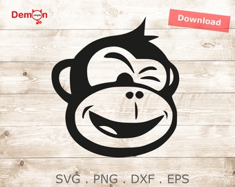 Download Monkey Face Svg Etsy