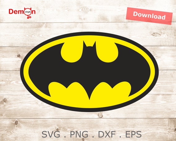 Download Batman Logo Color Cut File For Silhouette Cricut Cameo Svg Etsy