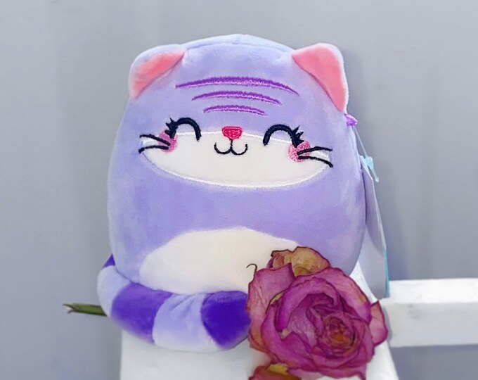 Squishmallow Jingles Claires Exclusive Purple Cat Plush Toy 5 Etsy
