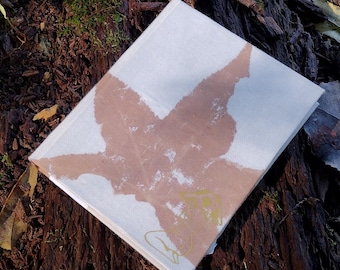 Autumn Cottagecore Journals for Artists, Witchcore Notebooks Featuring Hand Dyed Fabric