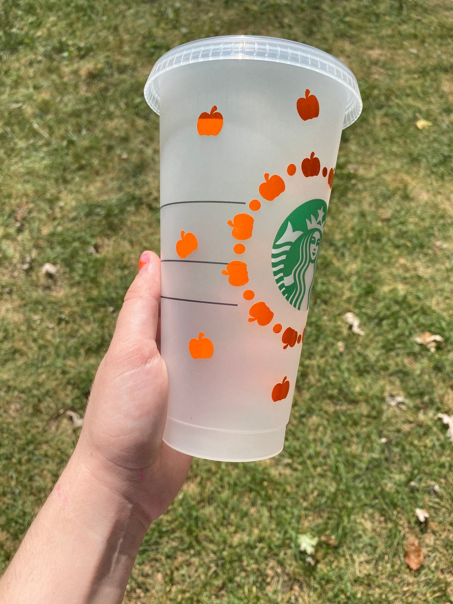 Starbucks pumpkin cup. Halloween/fall/spooky season cup Etsy