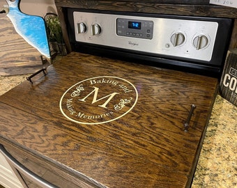 Handmade Dark Walnut Stove Cover: Electric Stove Noodle Board