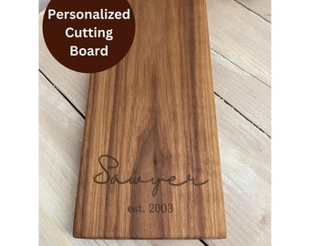 Personalized Gift Cutting Board, Charcuterie Board Personalized Wedding Gifts, Wedding Gift, Housewarming Gift, Anniversary Gift, Engagement