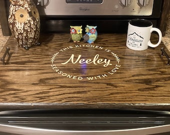 Noodle Board, Stove Top Cover, Handmade Personalized Wooden Noodle Board for Electric stove Glass Top
