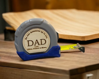 Personalized Father's Day Tape Measure: Engraved Dad Gift