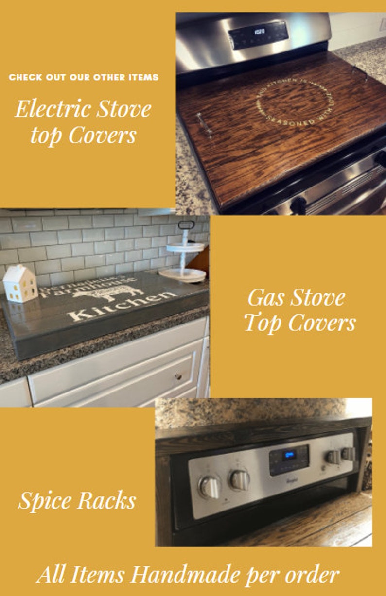 Stove Top Cover/noodle Board/ Wooden Stove Cover/ Custom Stove Etsy