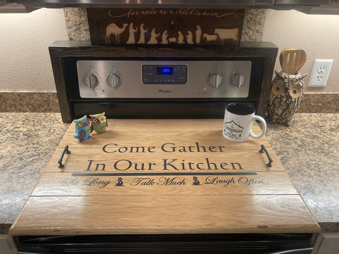 Noodle Board for Electric Stovetop, Come Gather in Our Kitchen in