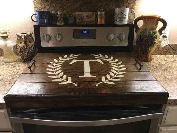 Mahogany Stain Stovetop cover