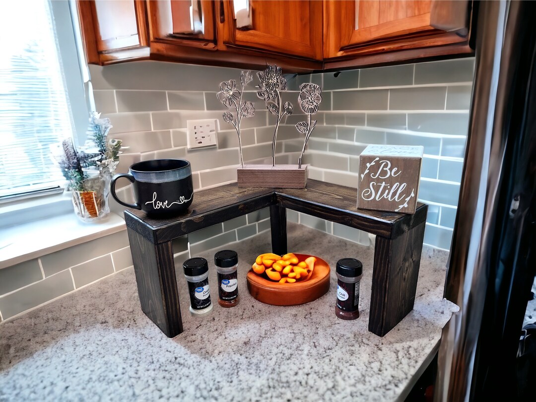 Farmhouse Kitchen Corner Shelf Decor ZPI9YGP - Etsy