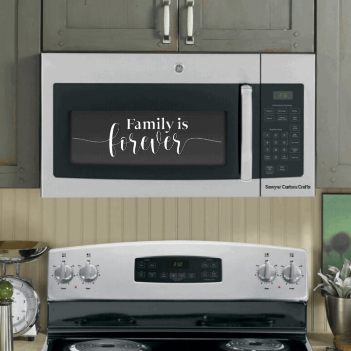 Microwave Decal Microwave oven kitchen decal Vinyl Decal Etsy