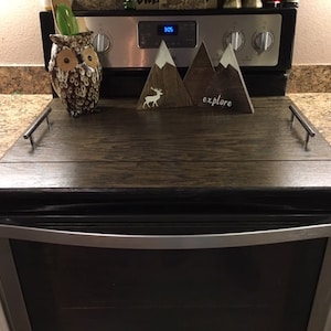 Stove top cover for Electric Stove top, Noodle Board, Kitchen Stovetop cover Decorative tray. Personalized Christmas Gift